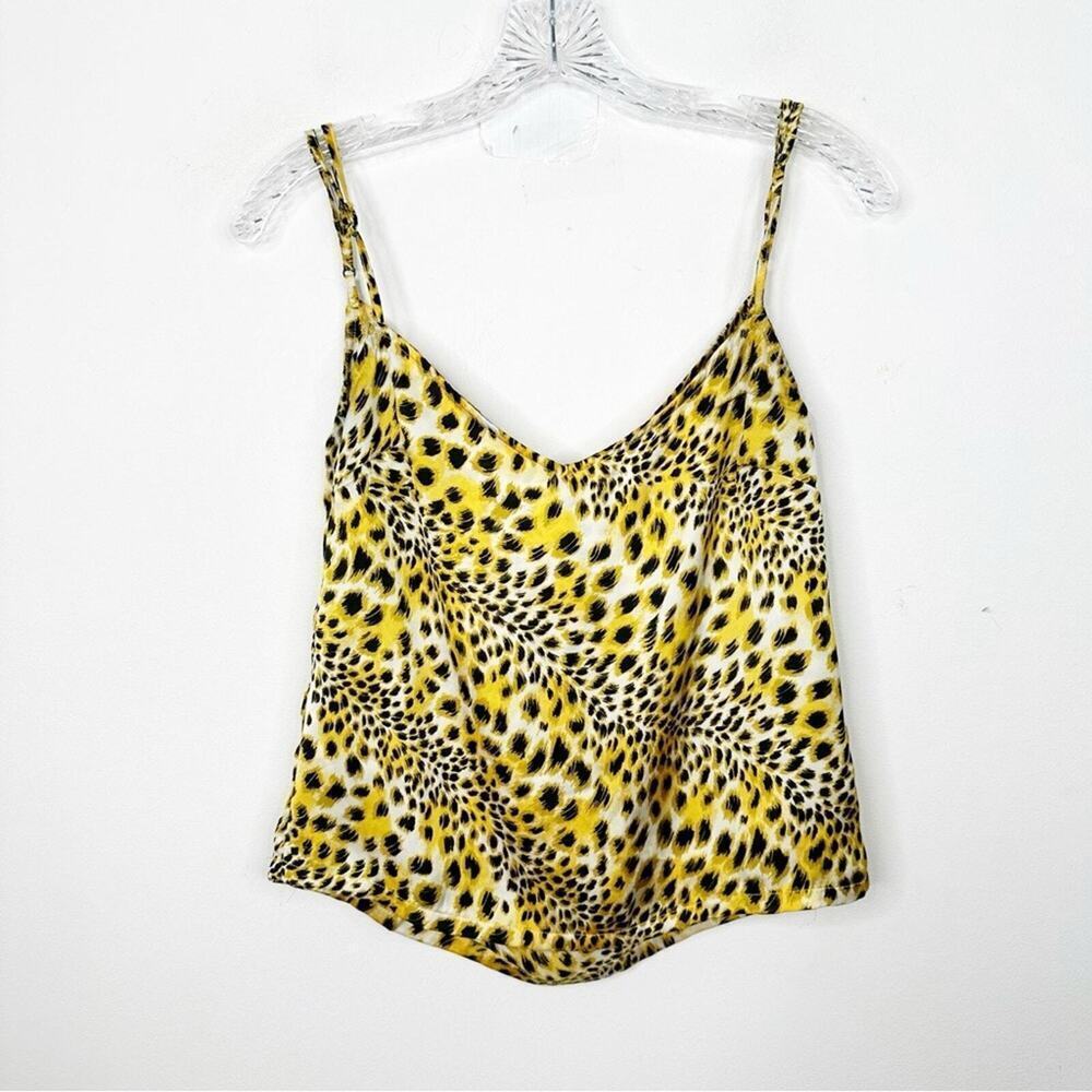 URBAN OUTFITTERS Camisole Cowl Back Tank Top Satin Leopard Print Sz. XS - Picture 3 of 4